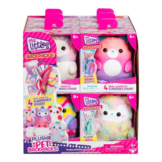 REAL LITTLES Mini sac à dos avec accessoires surprises Animaux peluches