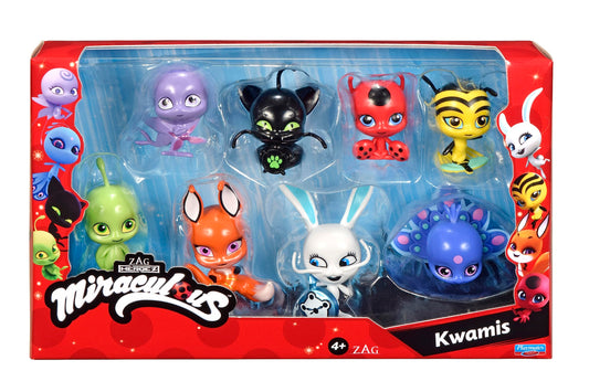 MIRACULOUS Coffret de 8 figurines kwamis