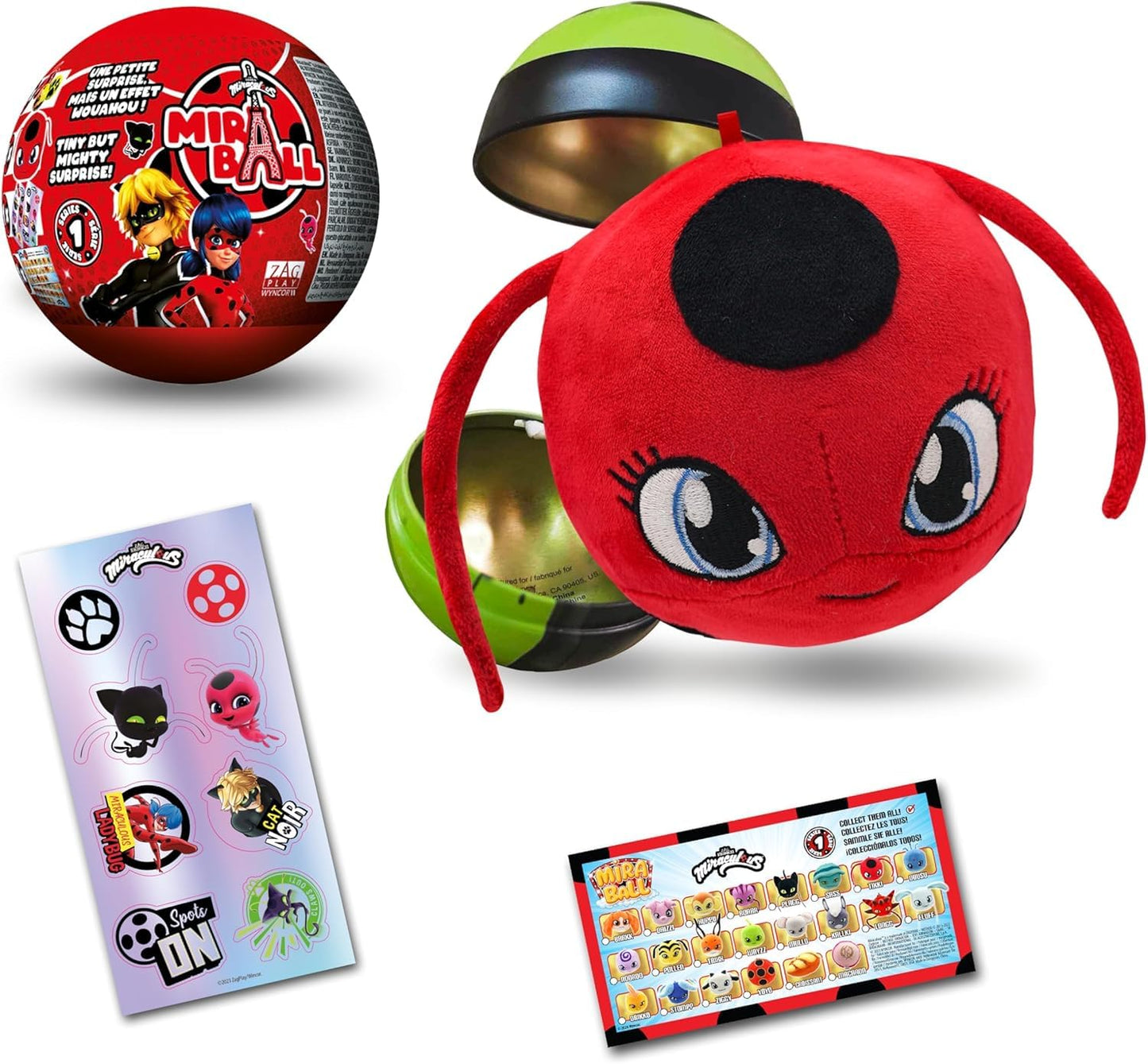 MIRACULOUS Boule peluche surprise Miraball