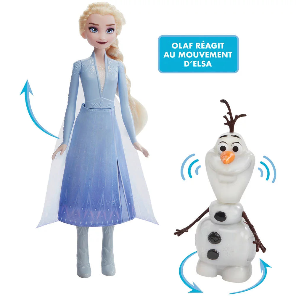 REINE DES NEIGES Poupées Elsa et Olaf interactif