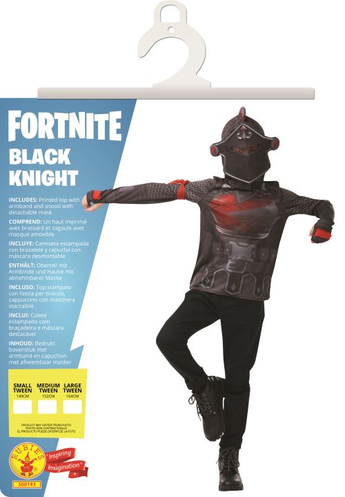 FORTNITE Déguisement Black Night 9/10 ans