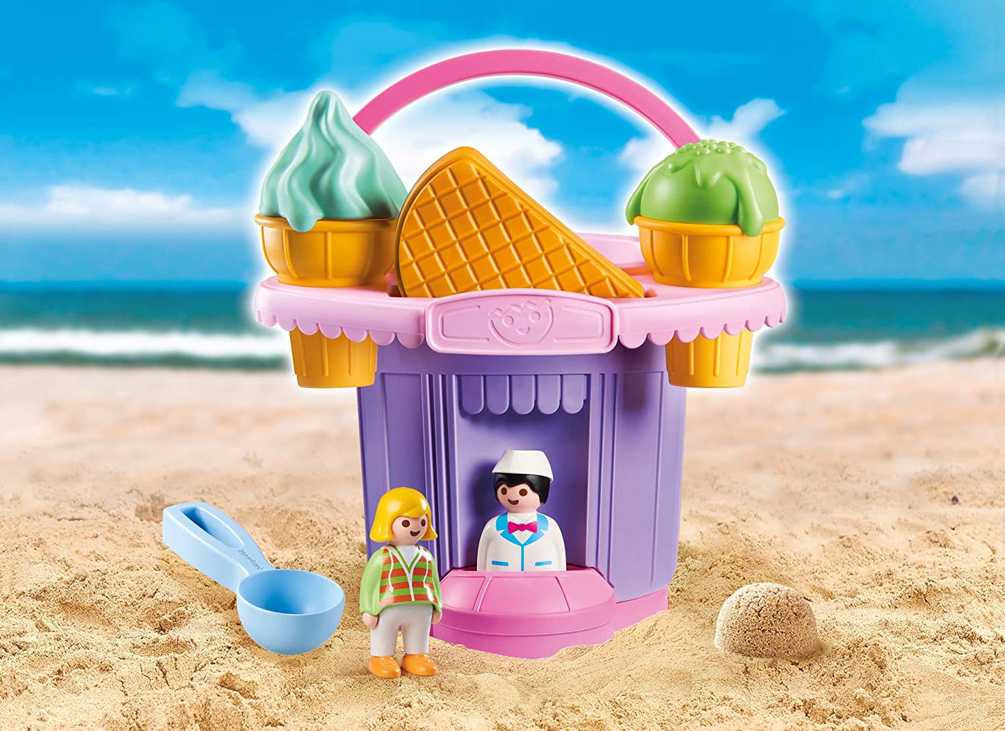 PLAYMOBIL Sand stand jouet de plage marchand de glace