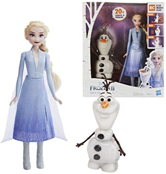 REINE DES NEIGES Poupées Elsa et Olaf interactif