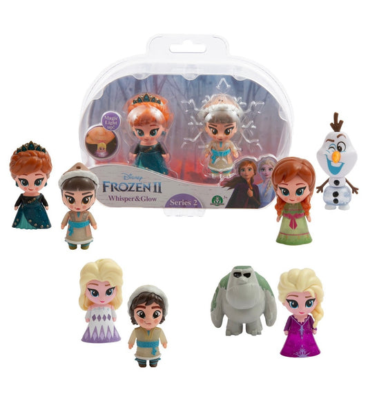 REINE DES NEIGES Coffret de 2 figurines lumineuses Whisper and Glow Série 2