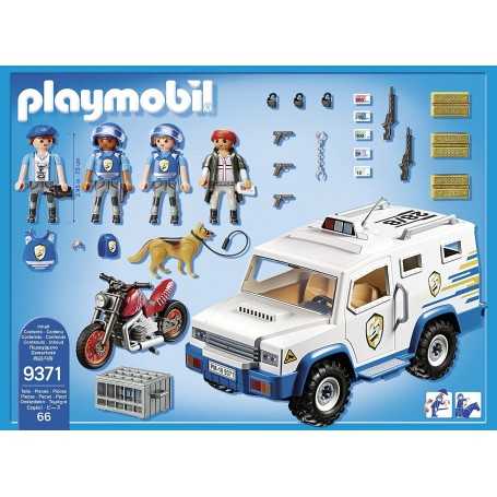 PLAYMOBIL 9371 Fourgon Blindé avec Convoyeurs De Fonds City Action