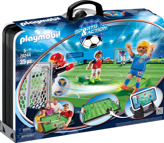 PLAYMOBIL 70244 Grand terrain de football transportable