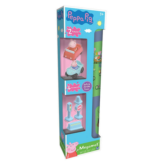 PEPPA PIG Mega tapis avec véhicules et accessoires
