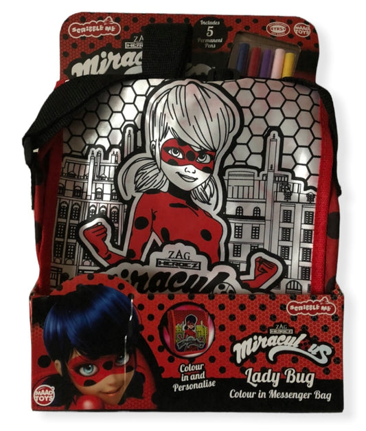 MIRACULOUS Sac besace Ladybug à colorier