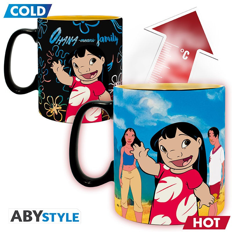 DISNEY Tasse mug thermo réactif XXL Lilo & Stitch