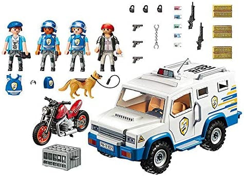 PLAYMOBIL 9371 Fourgon Blindé avec Convoyeurs De Fonds City Action