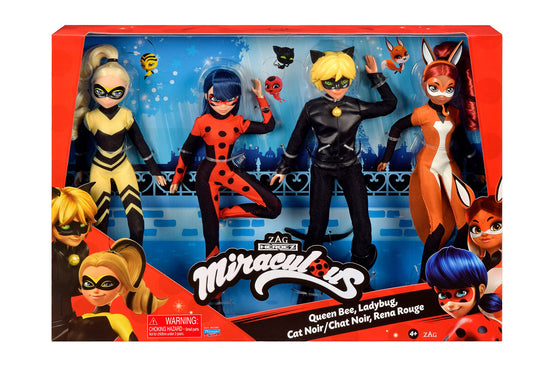 MIRACULOUS Pack de 4 poupées