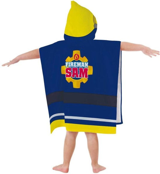 SAM LE POMPIER Cape poncho de bain