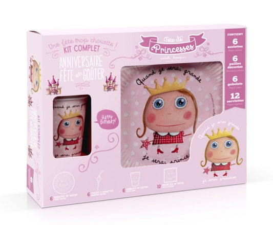 FÊTE - ANNIVERSAIRE Kit complet Quand je serai grande je serai princesse
