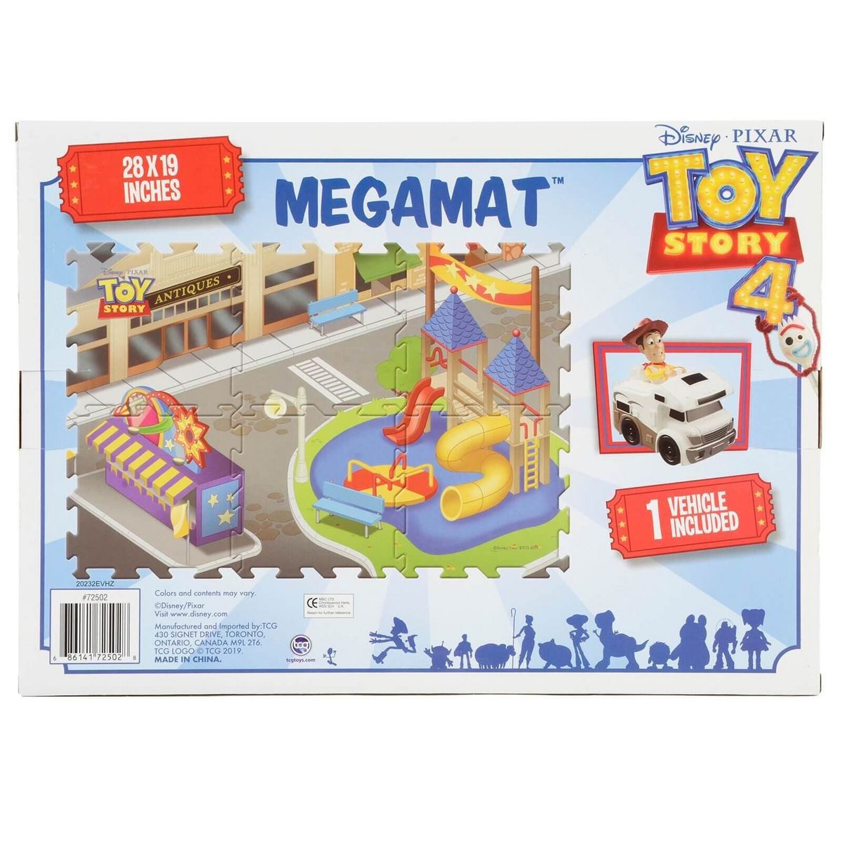 TOY STORY Mega tapis de jeu avec véhicule