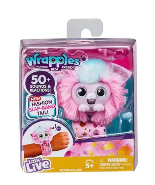 WRAPPLES Bracelet peluche interactive Pinx