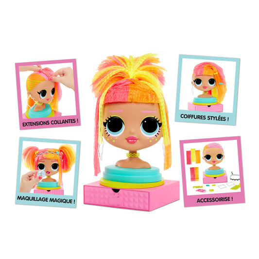 LOL SURPRISE Poupée buste tête à coiffer et accessoires