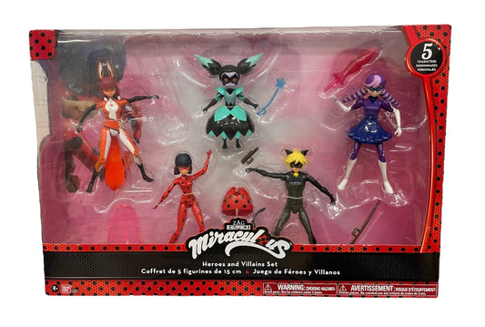 MIRACULOUS Coffret de 5 personnages figurines 15cm