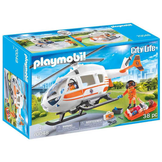 PLAYMOBIL 70048 Hélicoptère de Secours City life