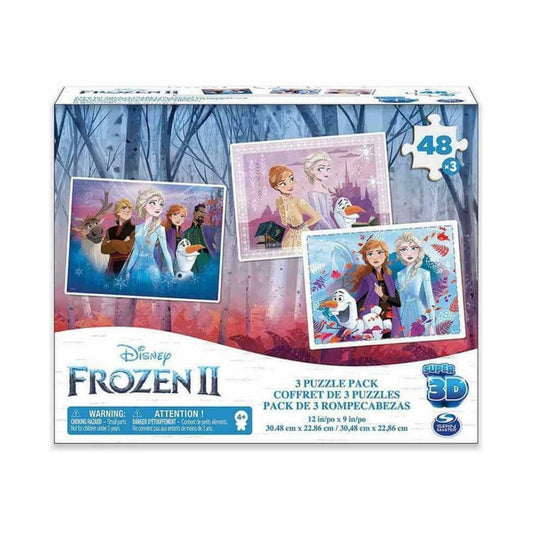 REINE DES NEIGES Set de 3 puzzles 3D