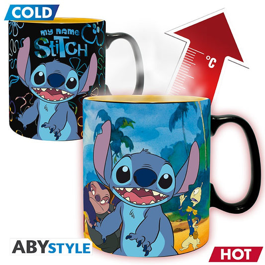 DISNEY Tasse mug thermo réactif XXL Lilo & Stitch