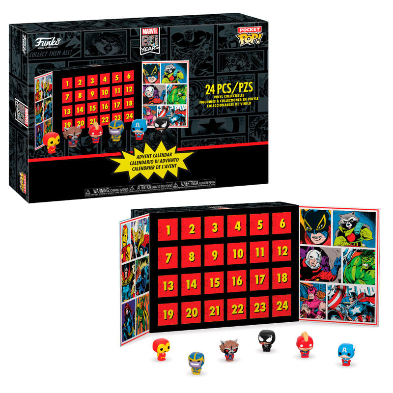 AVENGERS MARVEL Calendrier de l’avent mini figurines Funko pop