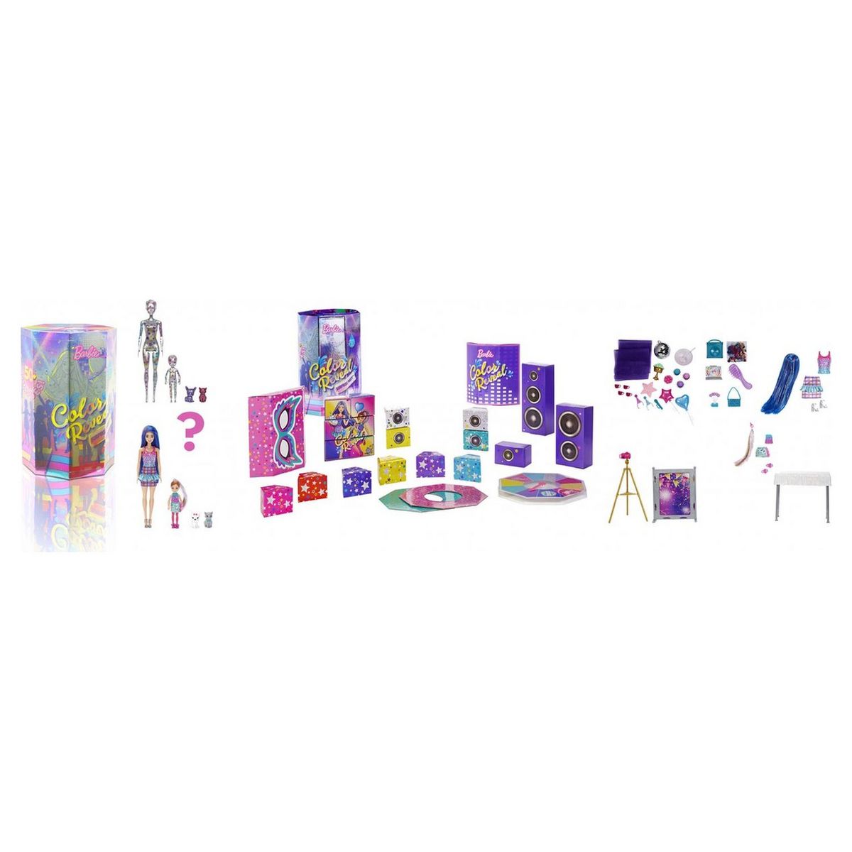 BARBIE Méga coffret Barbie reveal surprise party