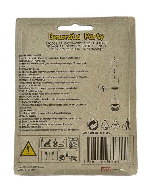 AVENGERS Bougie plaque anniversaire