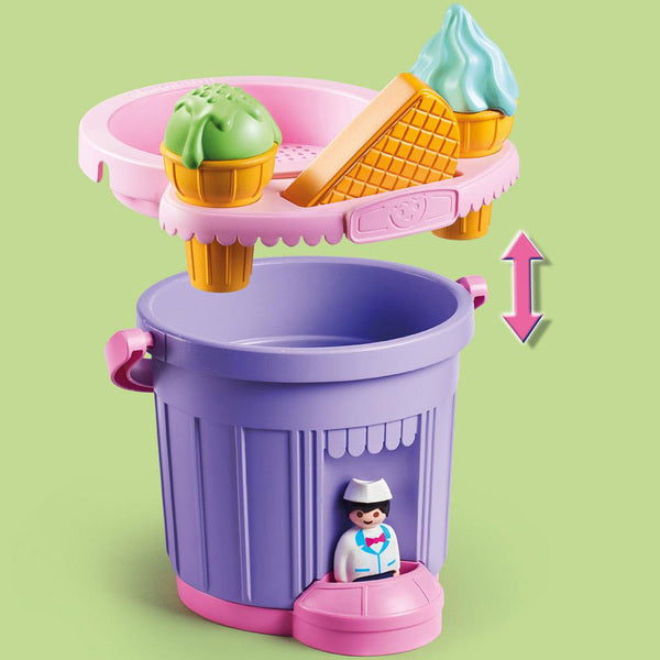 PLAYMOBIL Sand stand jouet de plage marchand de glace