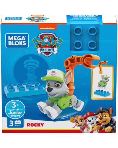 PAT PATROUILLE Figurine de construction mega bloks Rocky
