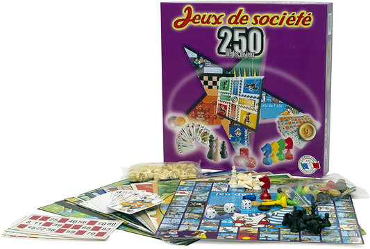 JEUX SOCIÉTÉ Pack coffret de 250 jeux