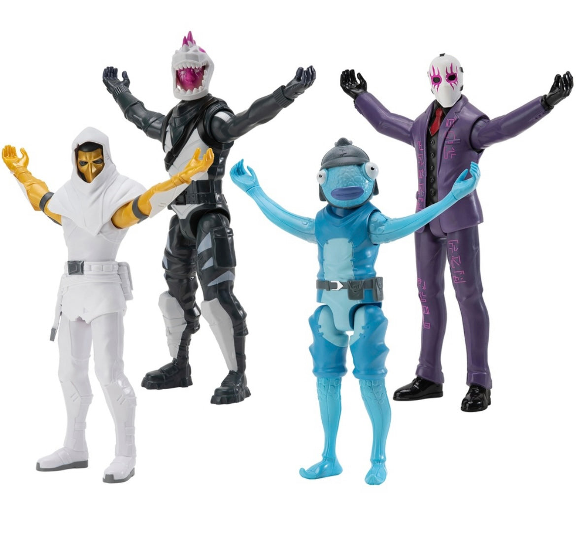 FORTNITE Pack 4 figurines Séries squad mode 30 cm