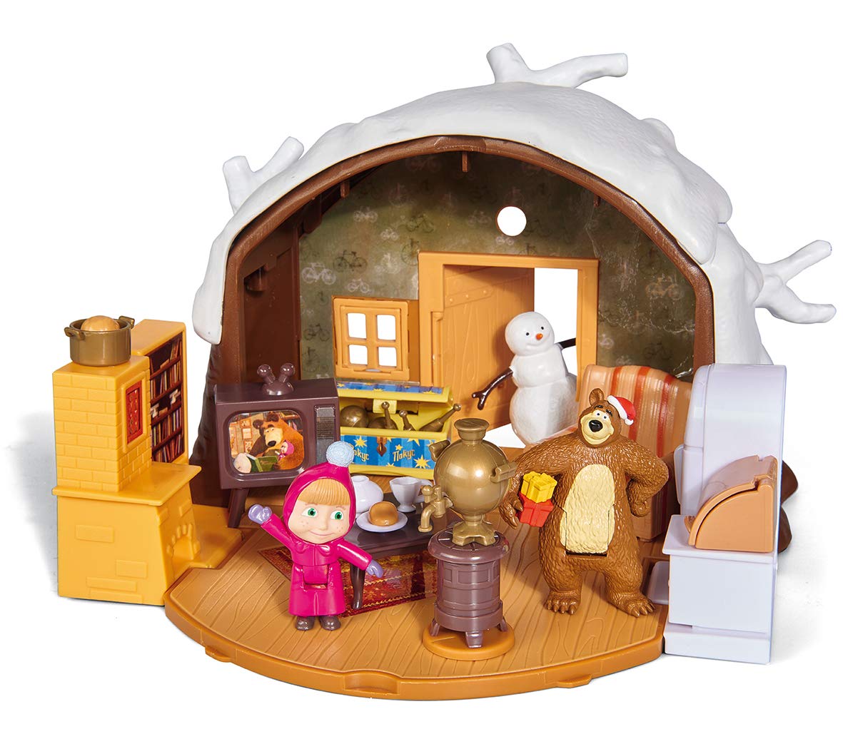MASHA ET MICHKA Grand coffret maison et ambulance