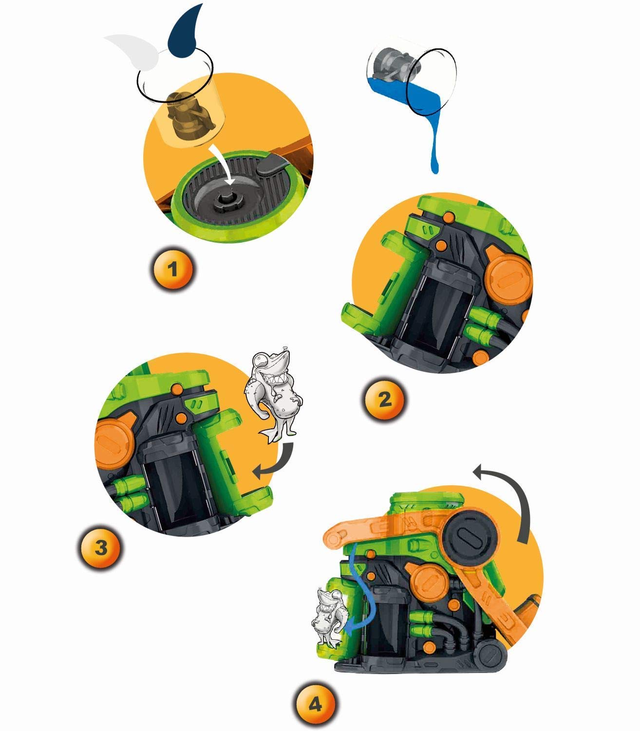 LES CRADINGUES Machine a slime avec figurines les cradingues