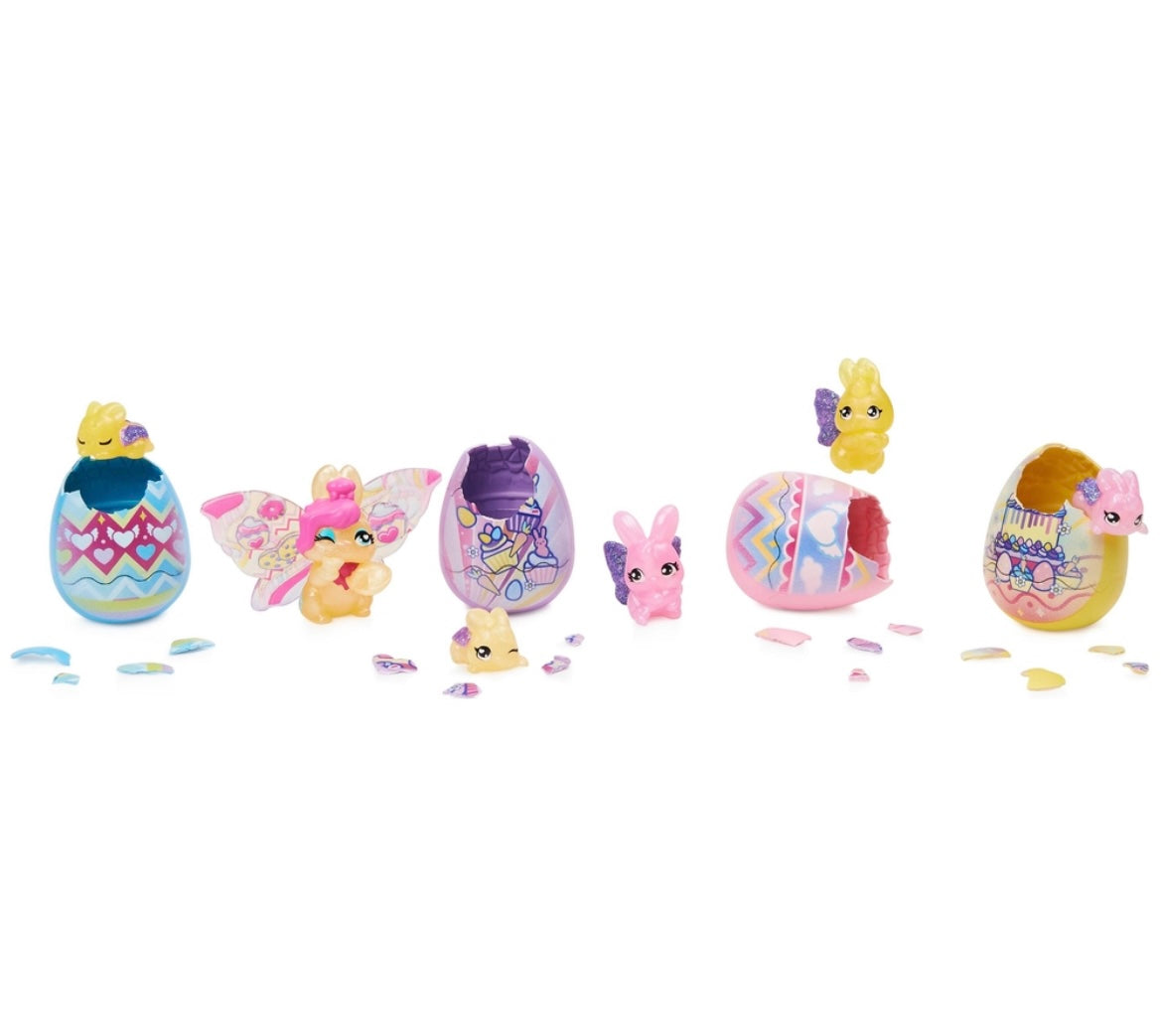 HATCHIMALS Panier de printemps familial famille lapin
