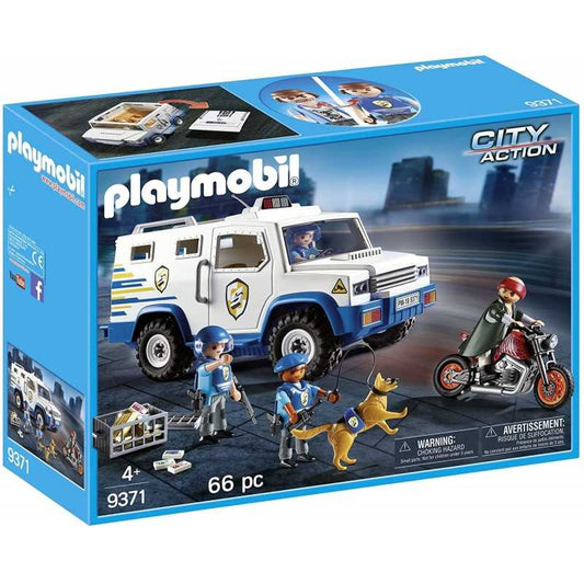 PLAYMOBIL 9371 Fourgon Blindé avec Convoyeurs De Fonds City Action