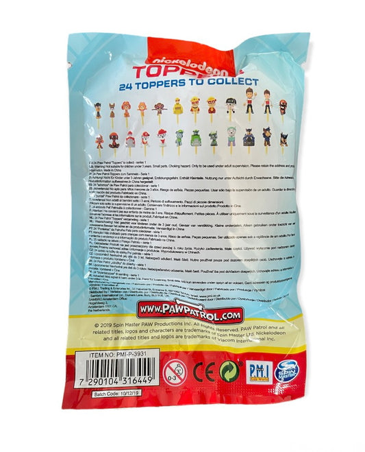 PAT PATROUILLE Sachet figurine toppers à collectionner