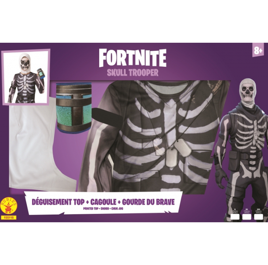 FORTNITE Déguisement coffret Skull Trooper 9/10 ans