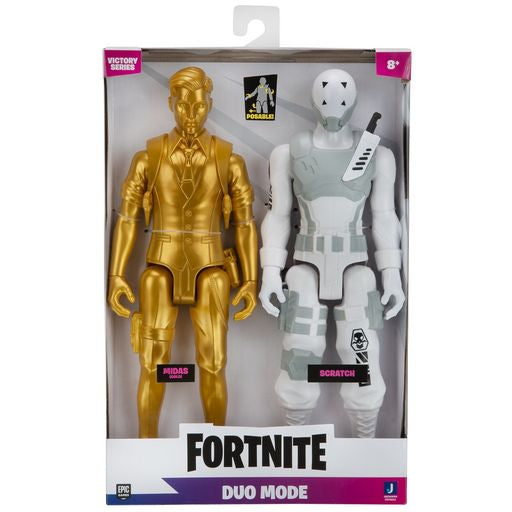 FORTNITE Pack de 2 figurines Victory series Scratch et Midas Gold