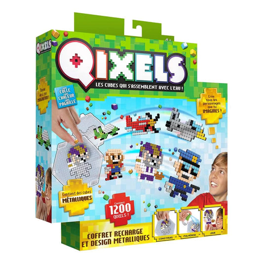QIXELS Coffret de recharges métalliques