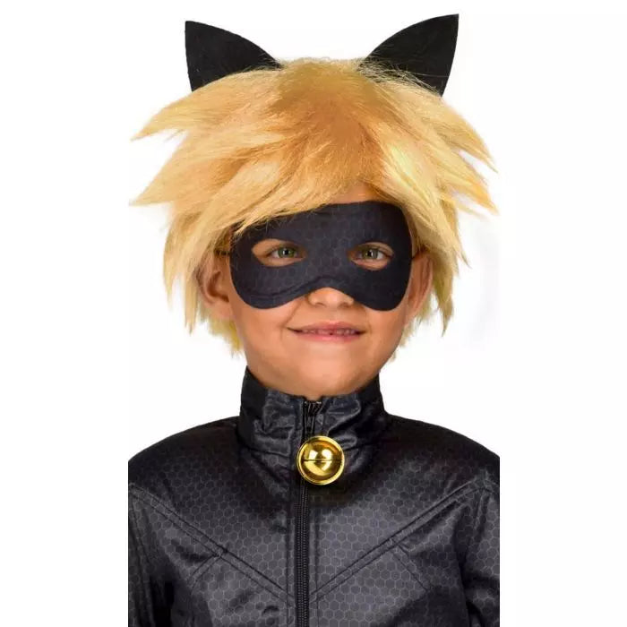 MIRACULOUS Perruque et masque déguisement Chat noir