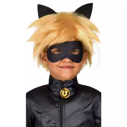 MIRACULOUS Perruque et masque déguisement Chat noir