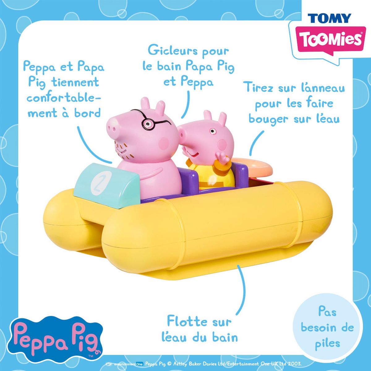 PEPPA PIG Pédalo jouet de bain