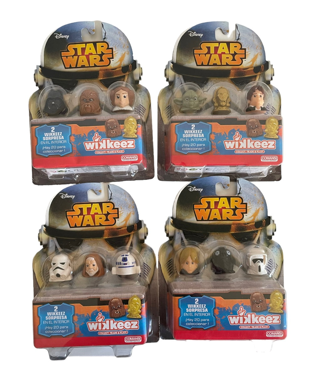 STAR WARS Collection complète de 20 mini figurines Wikkeez