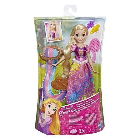 PRINCESSES DISNEY Poupée Raiponce cheveux arc en ciel