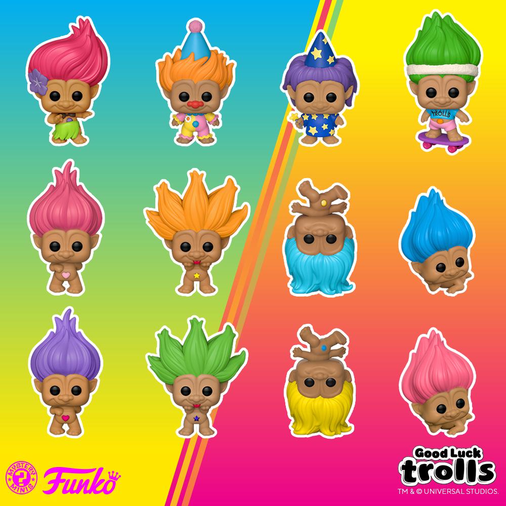 TROLLS Boîte figurine Funko mini mystery