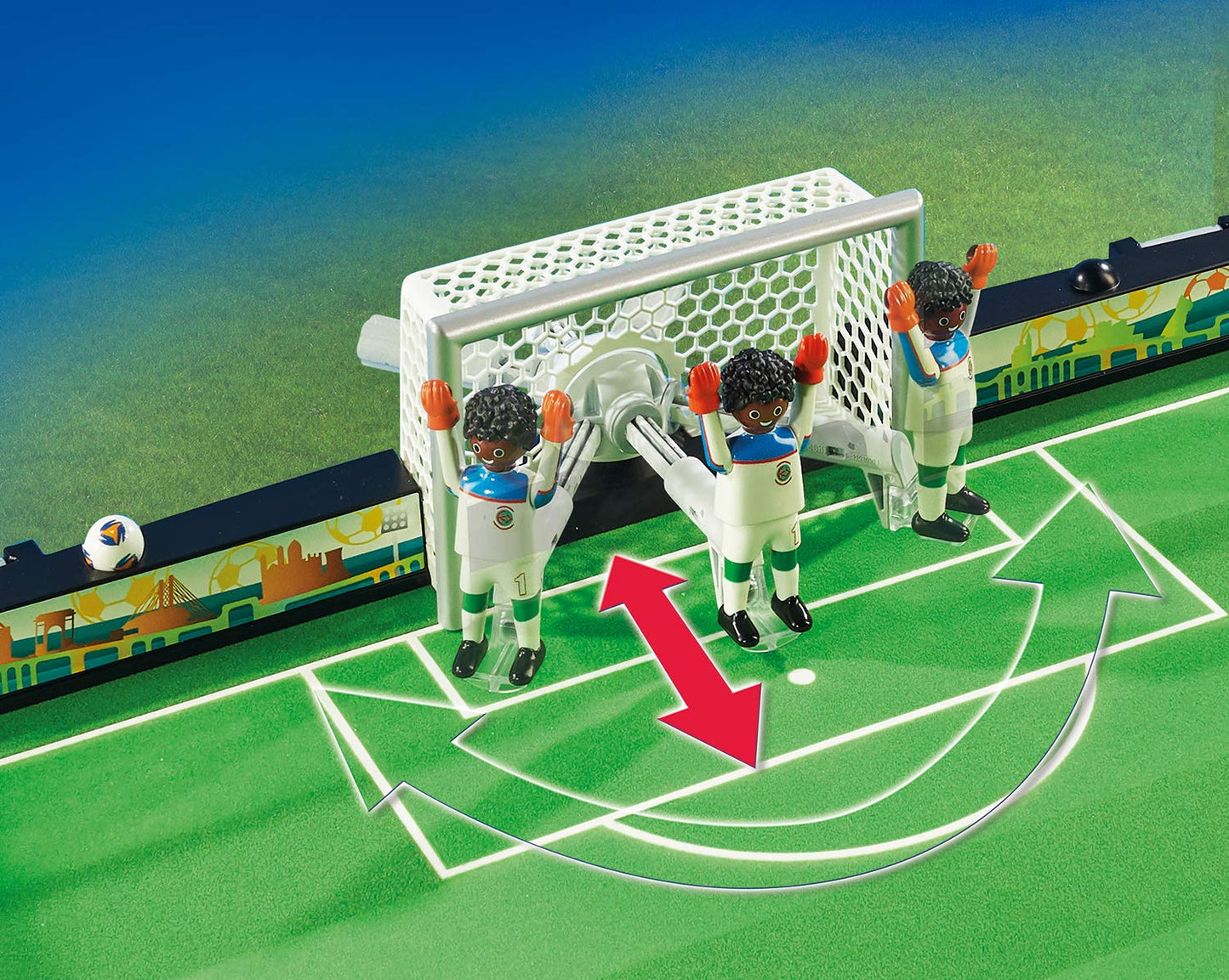 PLAYMOBIL 70244 Grand terrain de football transportable