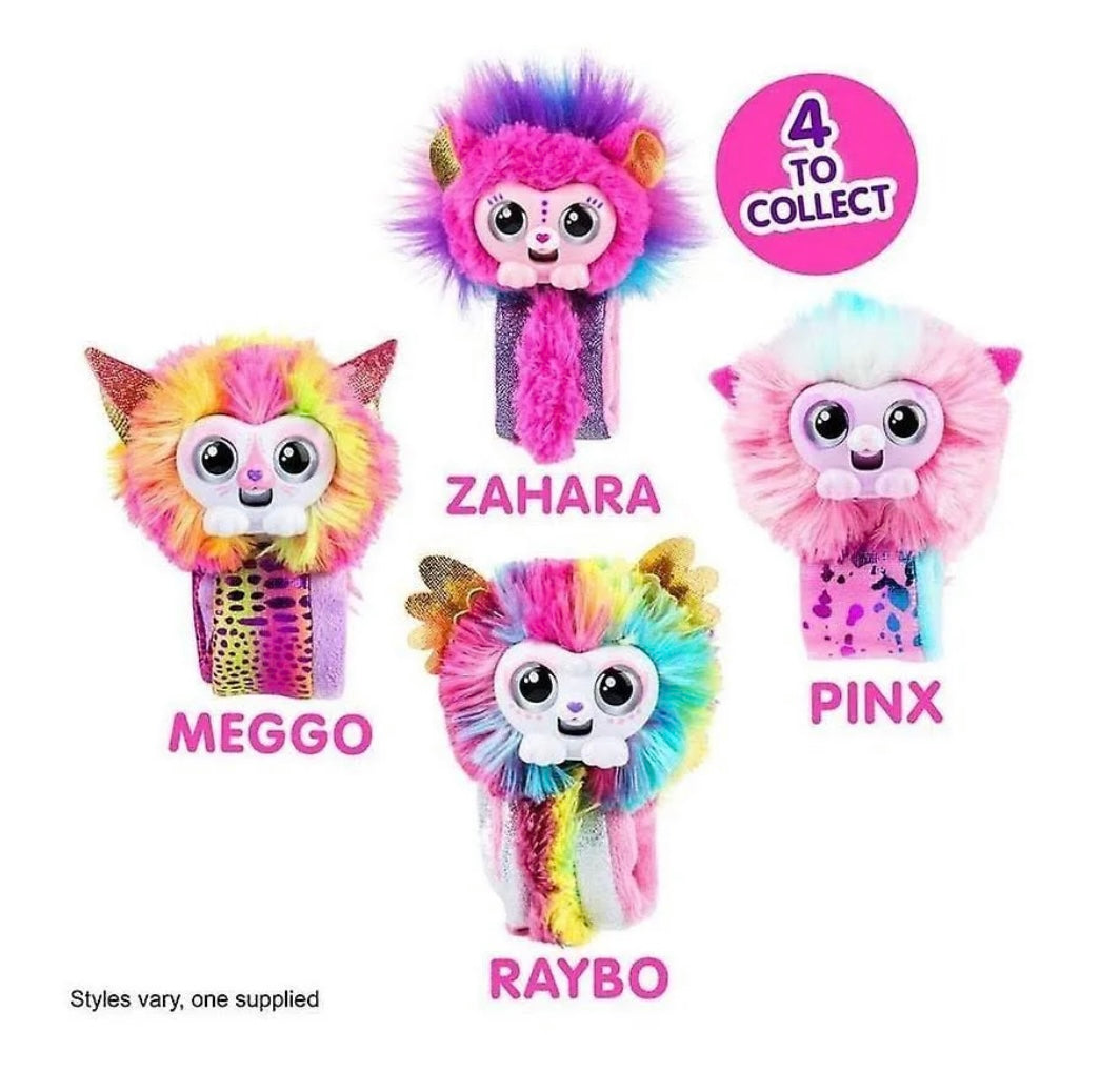 WRAPPLES Bracelet peluche interactive Pinx