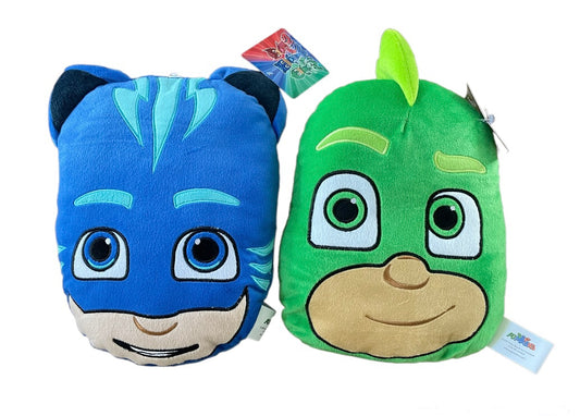 PYJAMASQUES Peluche coussin range pyjama