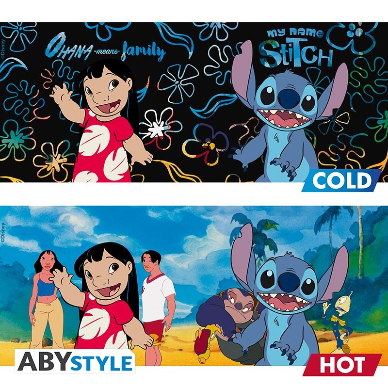 DISNEY Tasse mug thermo réactif XXL Lilo & Stitch