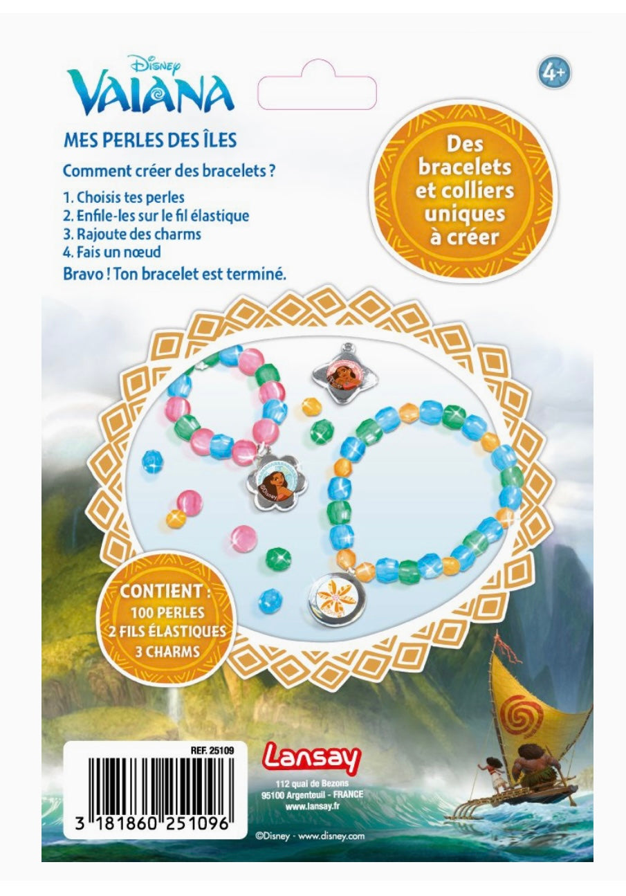 PRINCESSES DISNEY Vaiana coffret set mes perles des îles